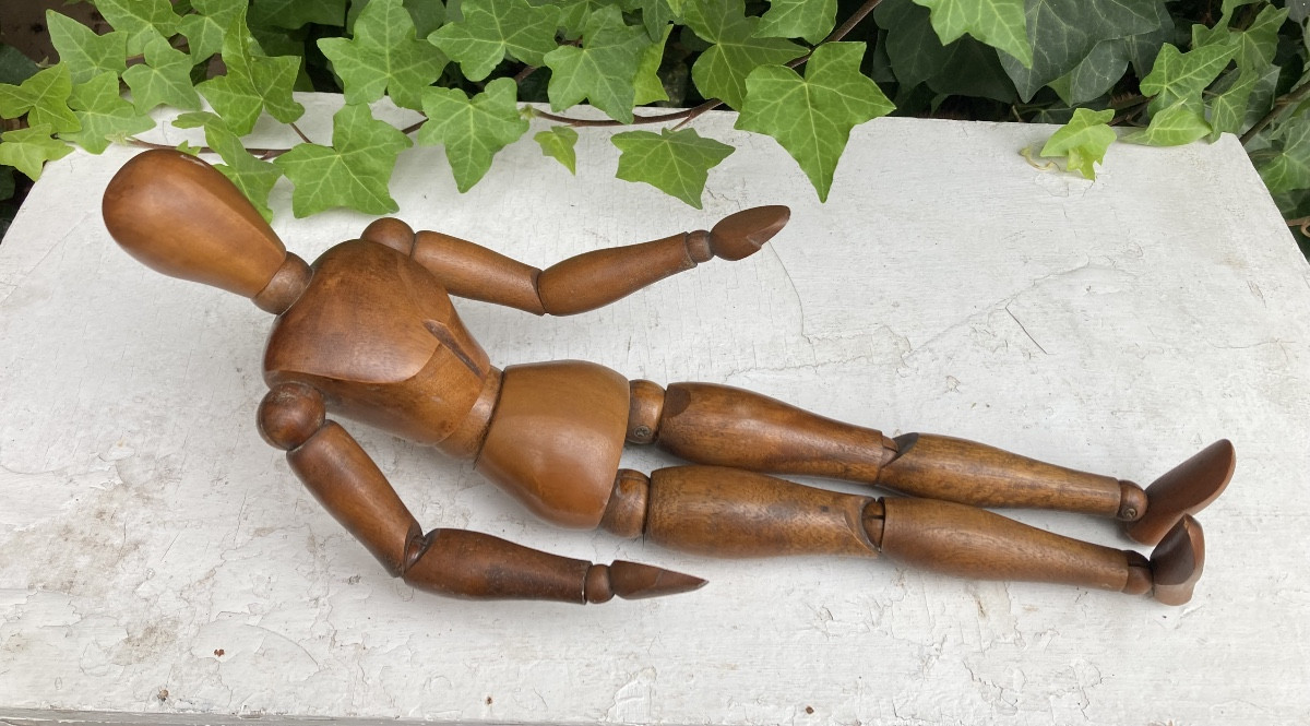 Mannequin d’artiste articulé en bois-photo-2