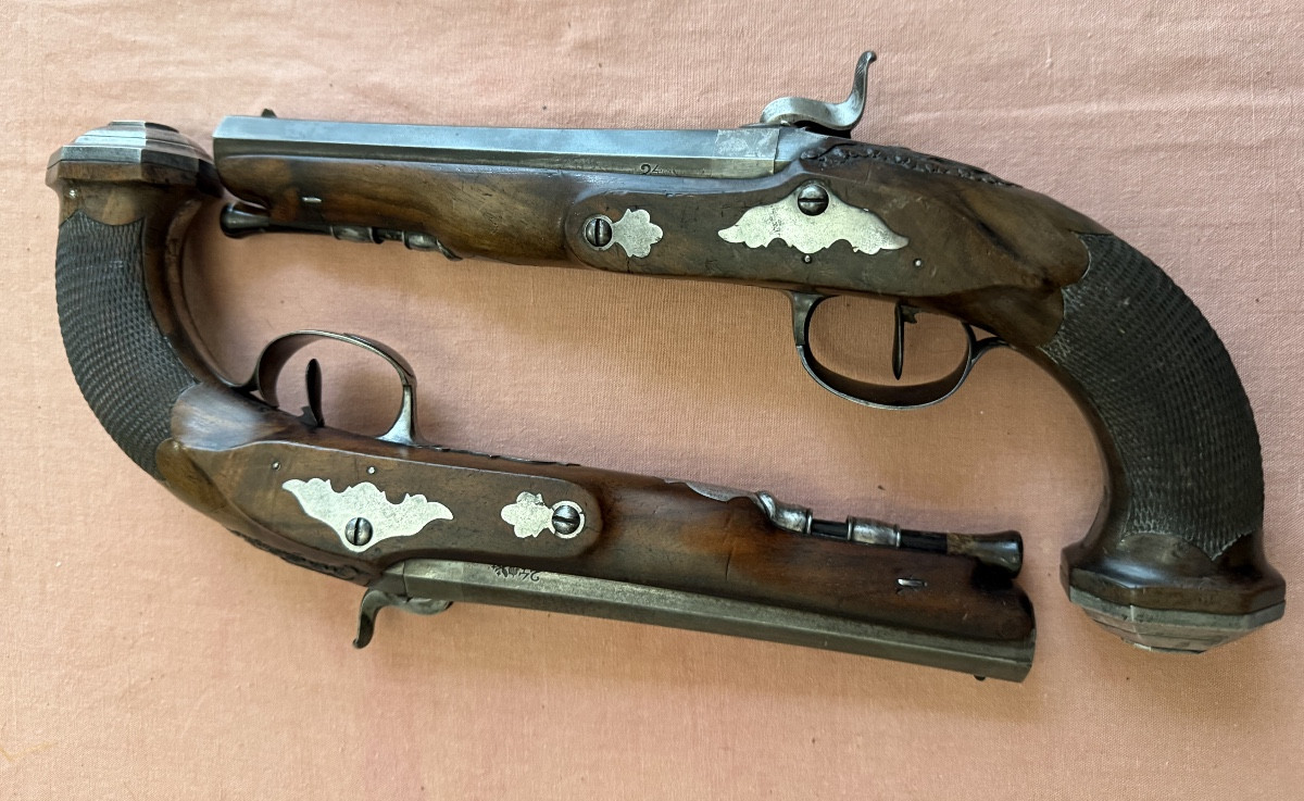 Paire de pistolets à silex -photo-3