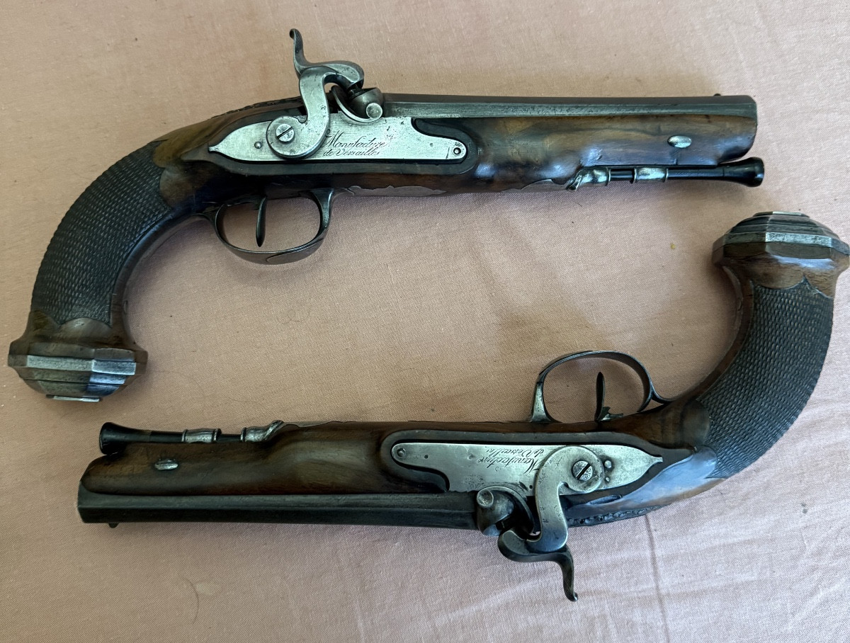 Paire de pistolets à silex 