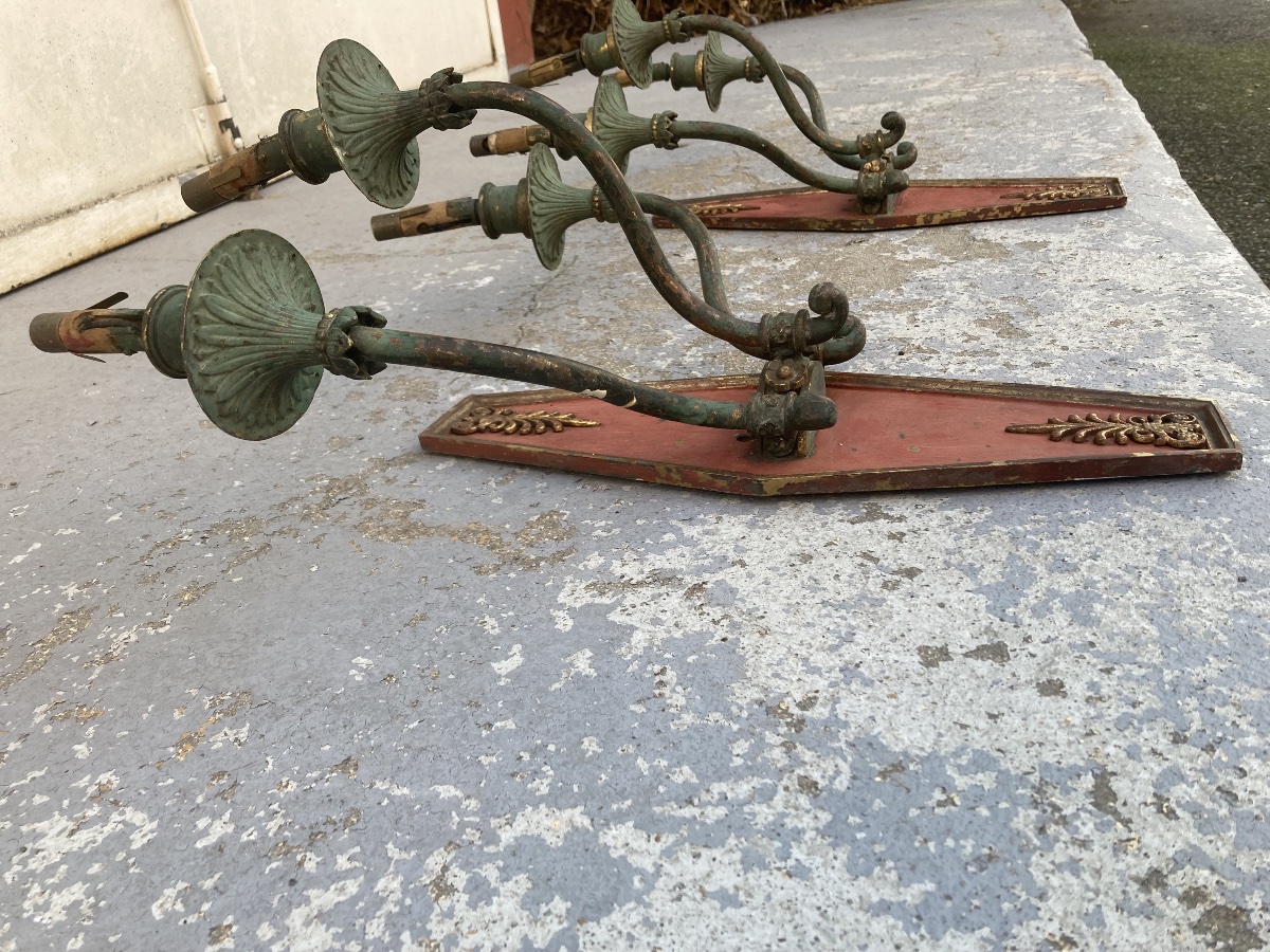 Pair Of Directoire Sconces-photo-1
