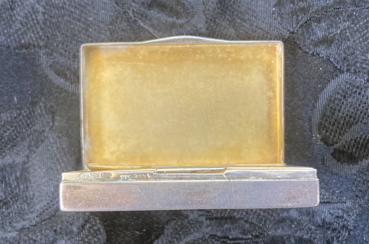Petite boîte argent avec sa cuillère -photo-4
