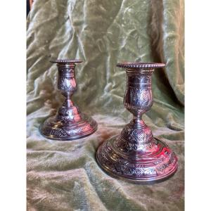 Pair Of Toilet Candlesticks