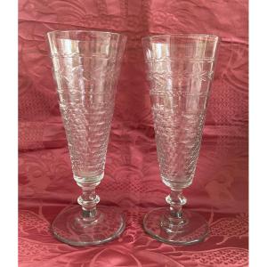 Paire de vase en cristal