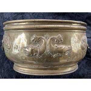 Dolphin Planter And Coat Of Arms