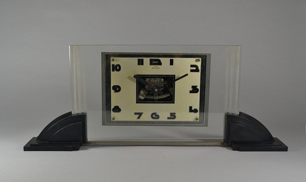 Rare Horloge Moderniste  électromécanique Ancienne Ato.