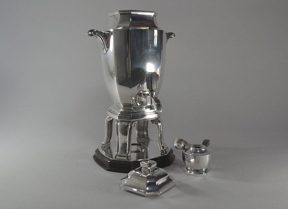 Silver Plated Art Deco 1925 Samovar-photo-1