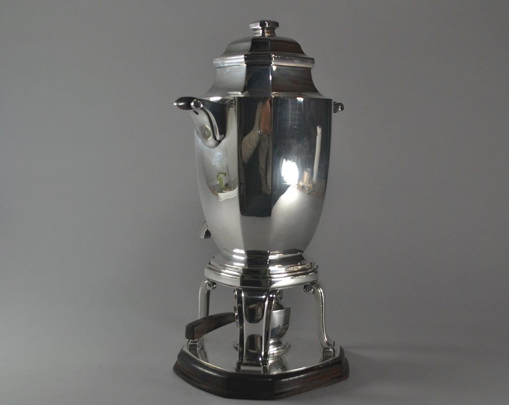Silver Plated Art Deco 1925 Samovar-photo-4