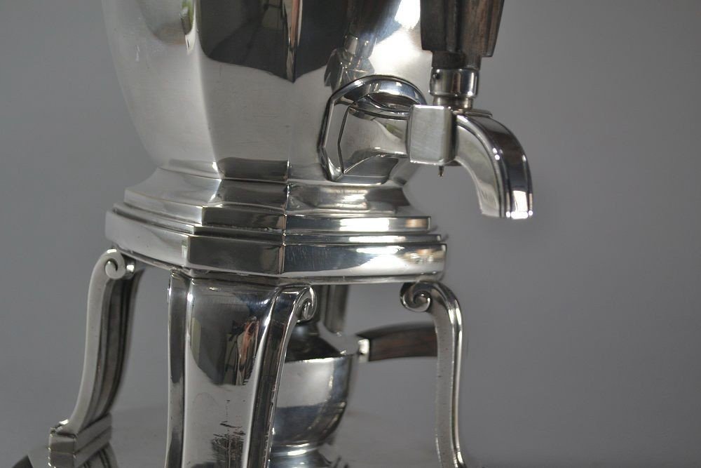 Silver Plated Art Deco 1925 Samovar-photo-7