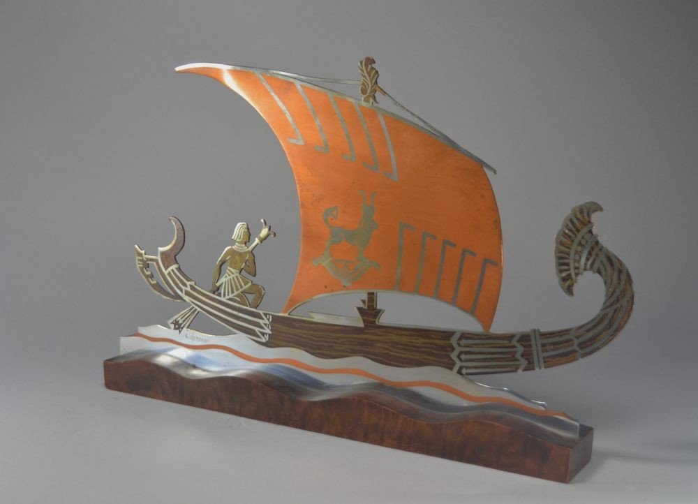 Sculpture Dinanderie égyptienne Par L. Gerfaux