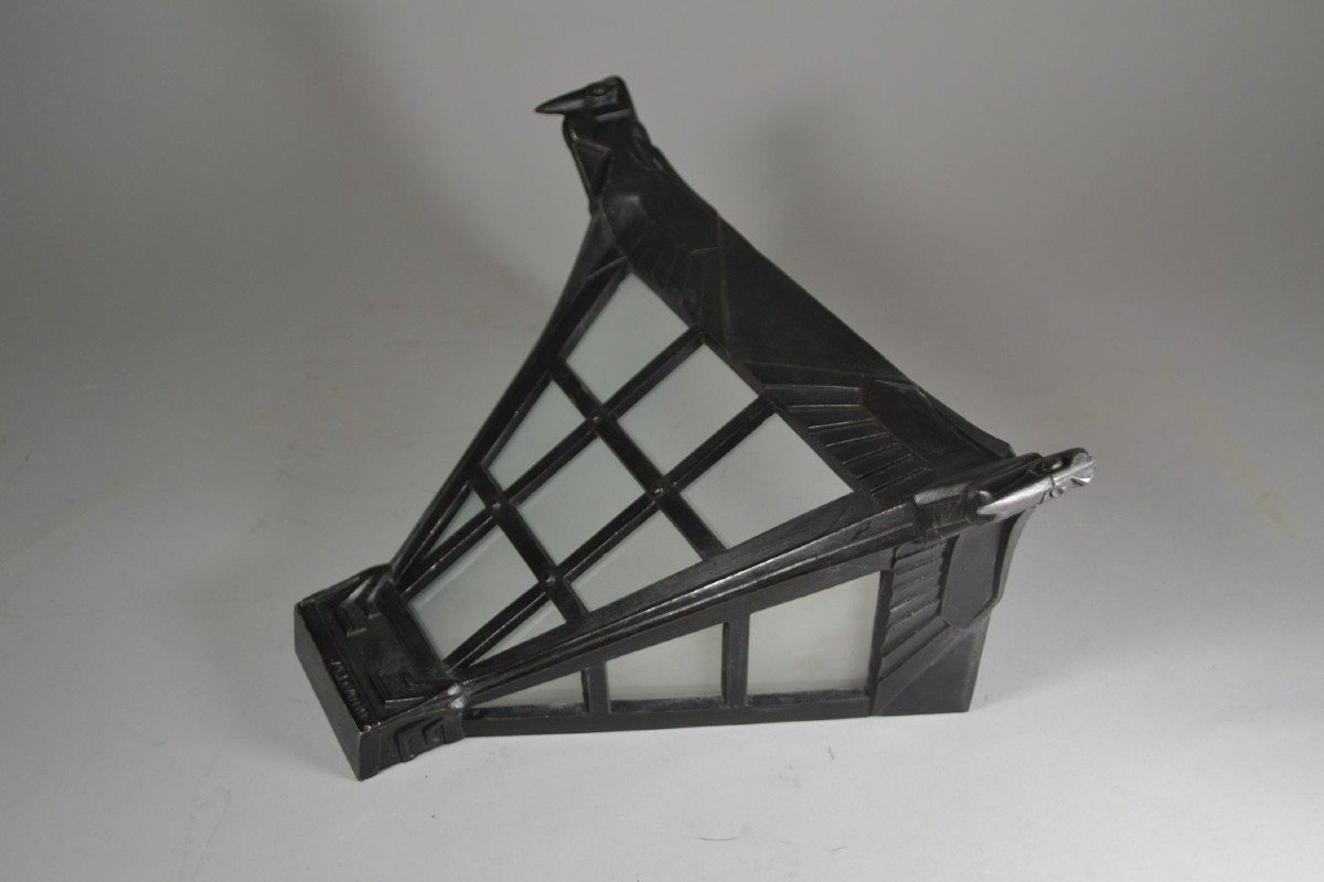 Rare Art Deco Max Le Verrier Sconce-photo-2