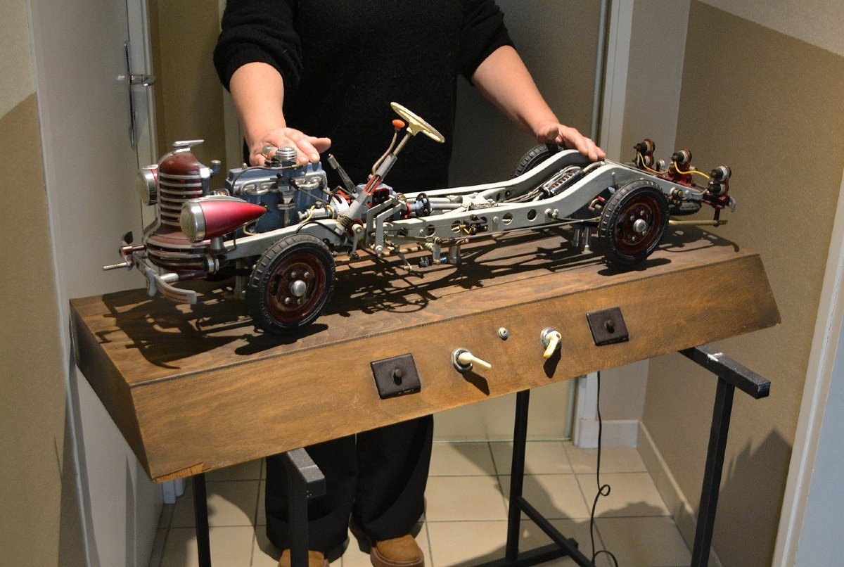 Hohm Driving School Instructional Cut-away Model Car-photo-4