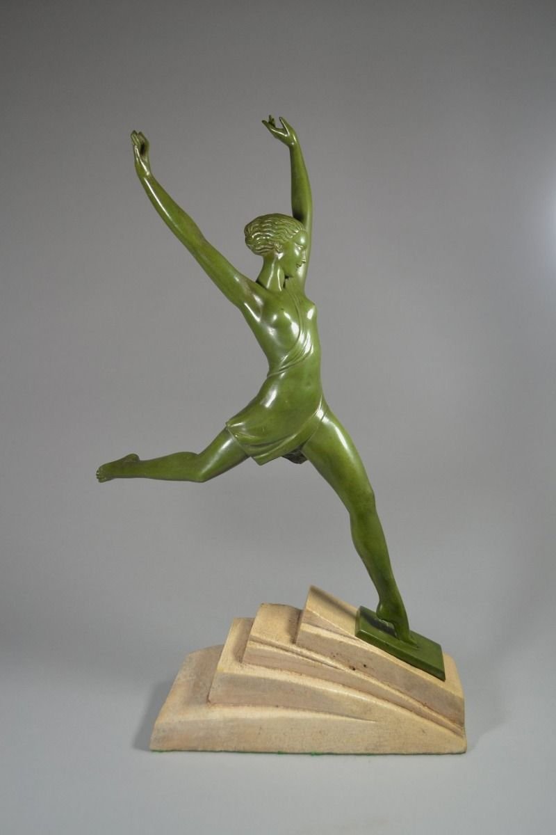 Pierre Le Faguays / Fayral — sculpture art déco Olympe pour Max Le Verrier  -photo-5