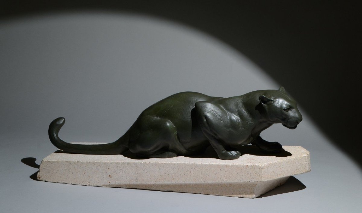 Meriadec. Art Deco Panther. Max Le Verrier Edition. Meriadec For Max Le Verrier-photo-4