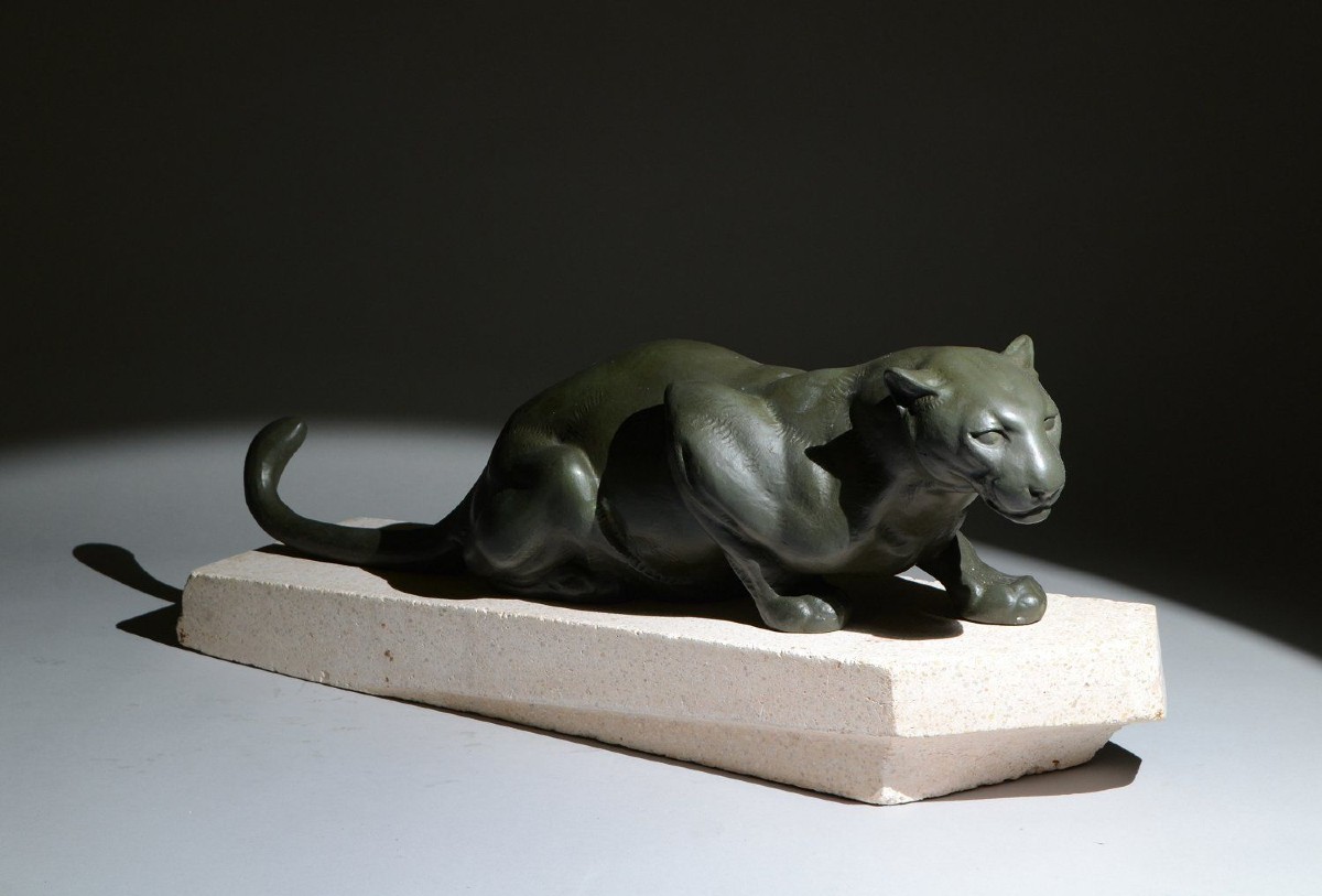Meriadec. Art Deco Panther. Max Le Verrier Edition. Meriadec For Max Le Verrier