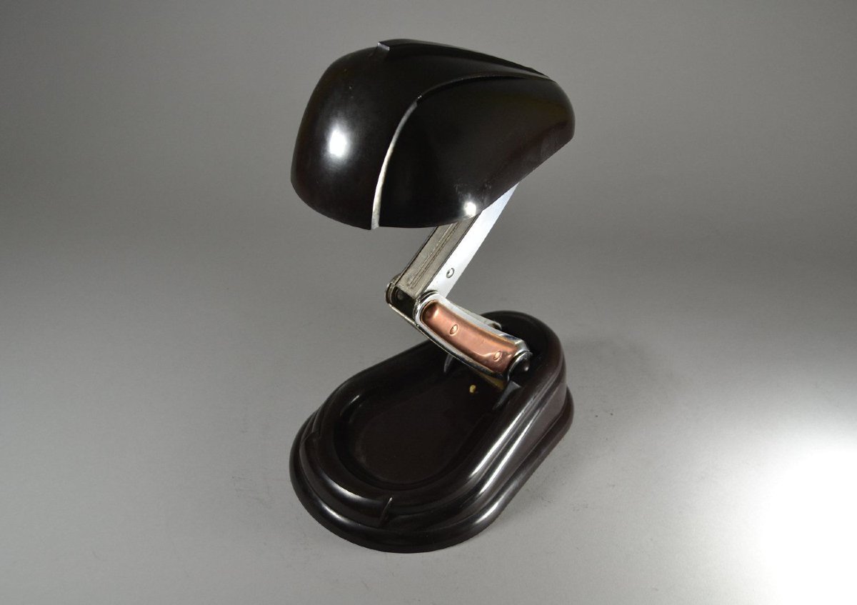 Rare Streamlined Modernist Bakelite "jumo" Lamp-photo-2