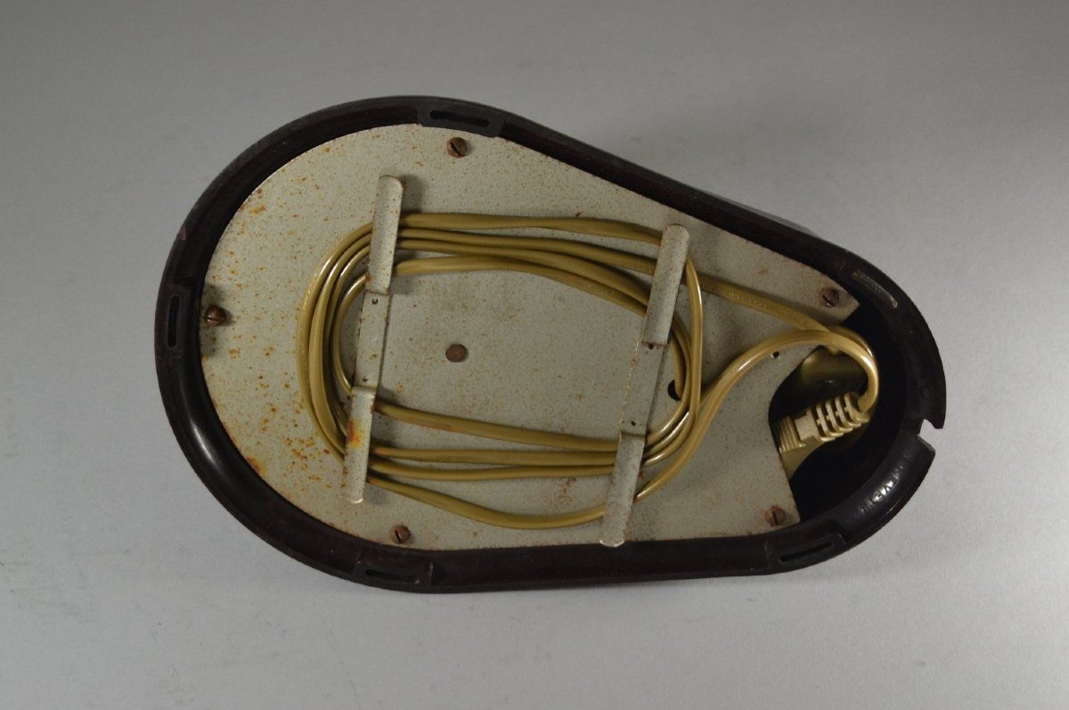 Rare Streamlined Modernist Bakelite "jumo" Lamp-photo-5