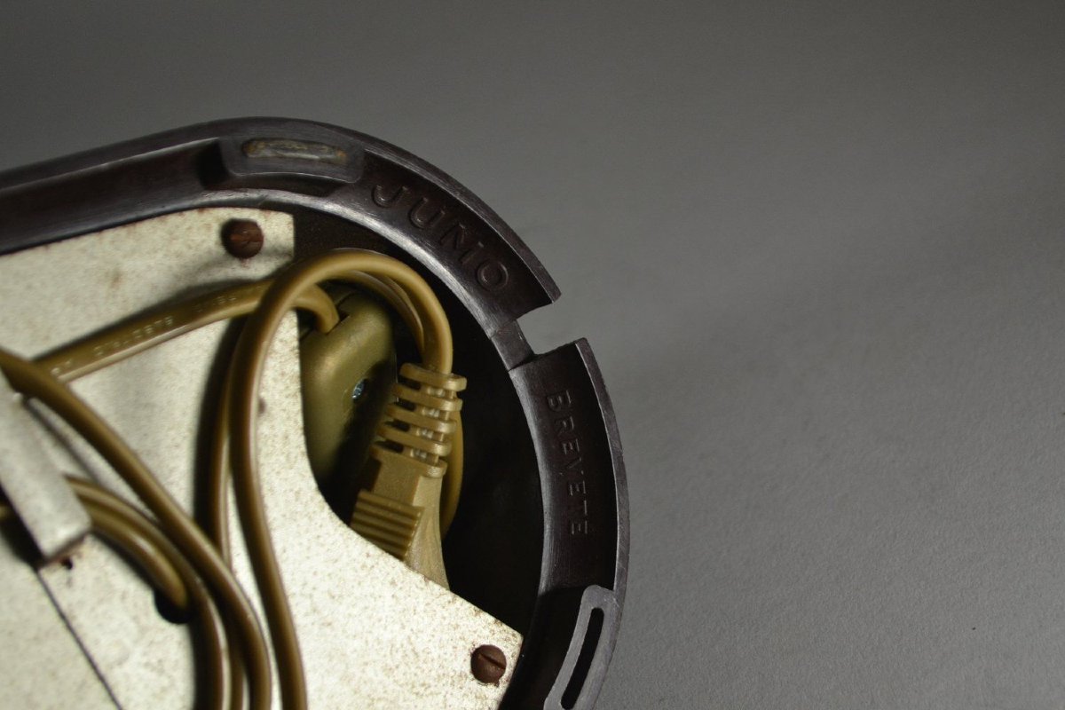 Rare Streamlined Modernist Bakelite "jumo" Lamp-photo-7