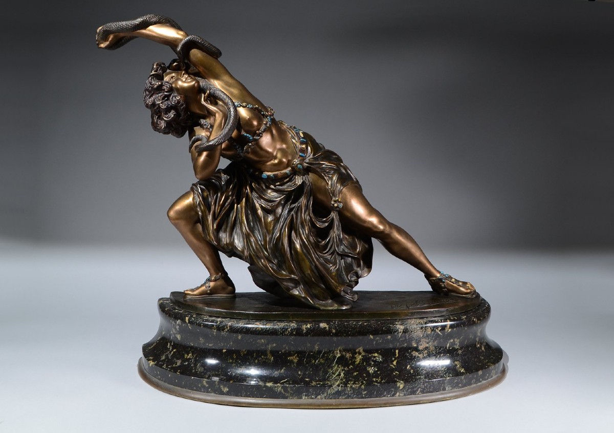 C. Colinet. “dance Of Carthage” Impressive Bronze Sculpture. Circa 1920.