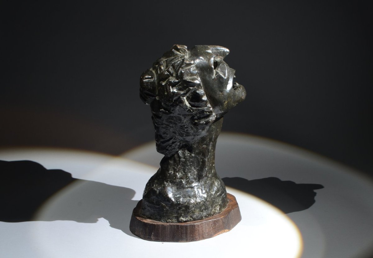 P.G. Martini. Importante sculpture en bronze cubiste futuriste.-photo-5
