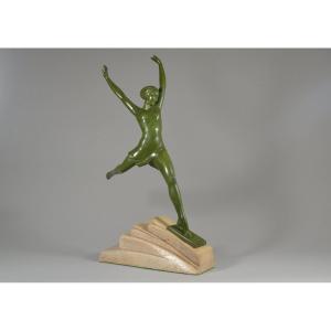 P. Le Faguays / Fayral Olympia Figure For Max Le Verrier