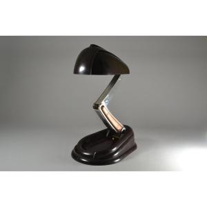 Rare Streamlined Modernist Bakelite "jumo" Lamp