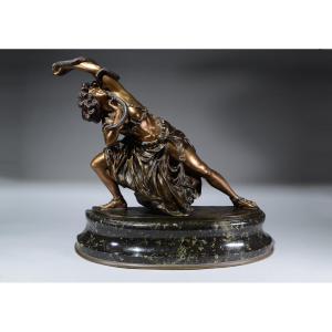 Claire Colinet. "La Danse de Carthage". Sculpture en bronze patiné. Grande version