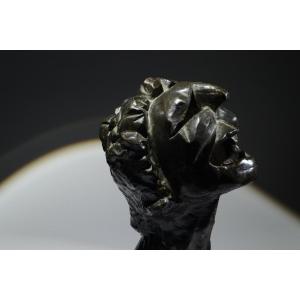 P.g. Martini. Important Futuristic Cubist Bronze Sculpture.