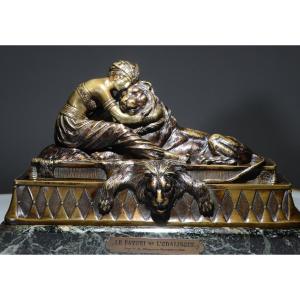 Dh. Chiparus. Sculpture Bronze vers 1925. Art deco orientaliste "Le Favori de l'Odalisque"