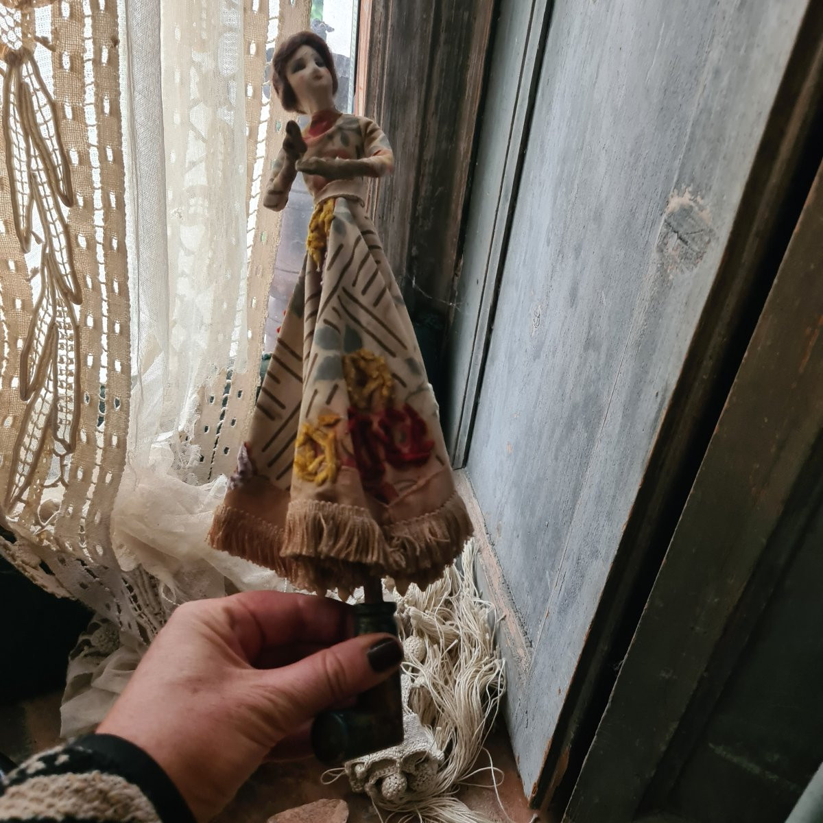 Petit parapluie de fillette avec poupée incorporée-photo-2