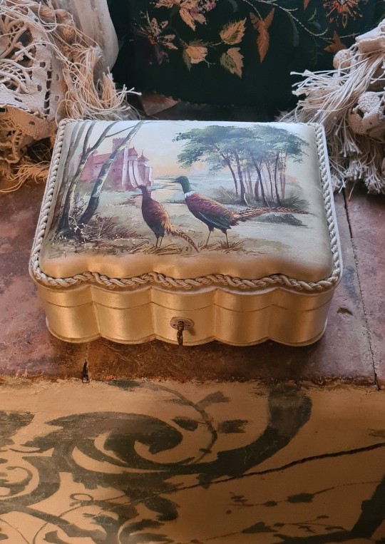 Painted Silk Box