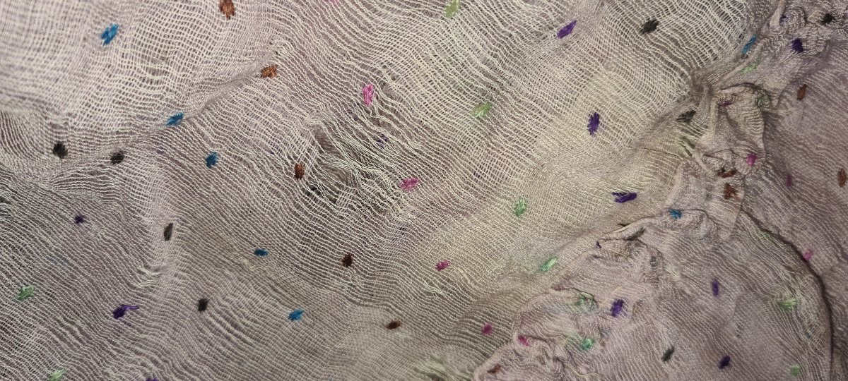 Costume  fin XIXème siècle à pois-photo-4
