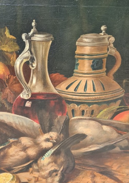 Still Life On Wood, 19th Century-photo-2