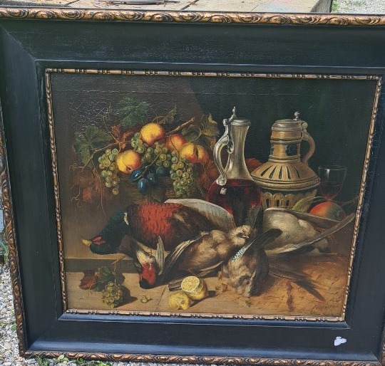 Still Life On Wood, 19th Century
