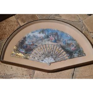 Èventail peint du XVIIIème siècle