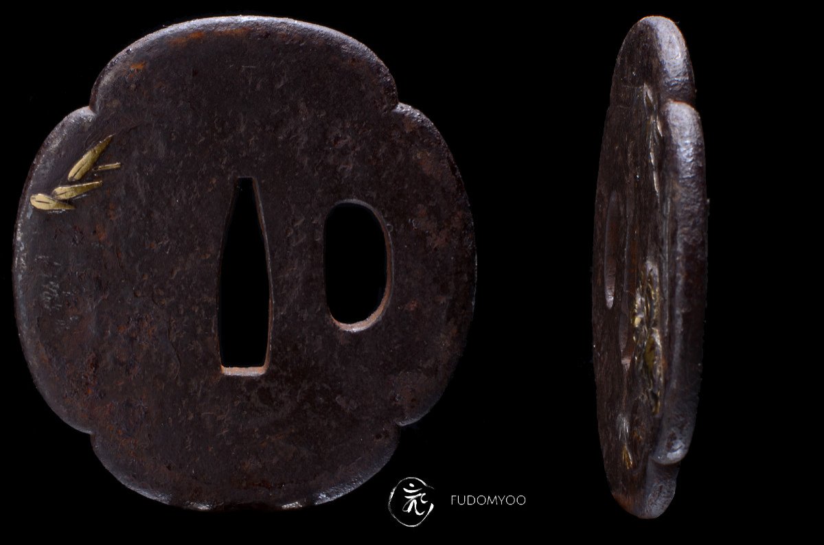 Tiger And Bamboo Tsuba Japanese Sword Guard-photo-3