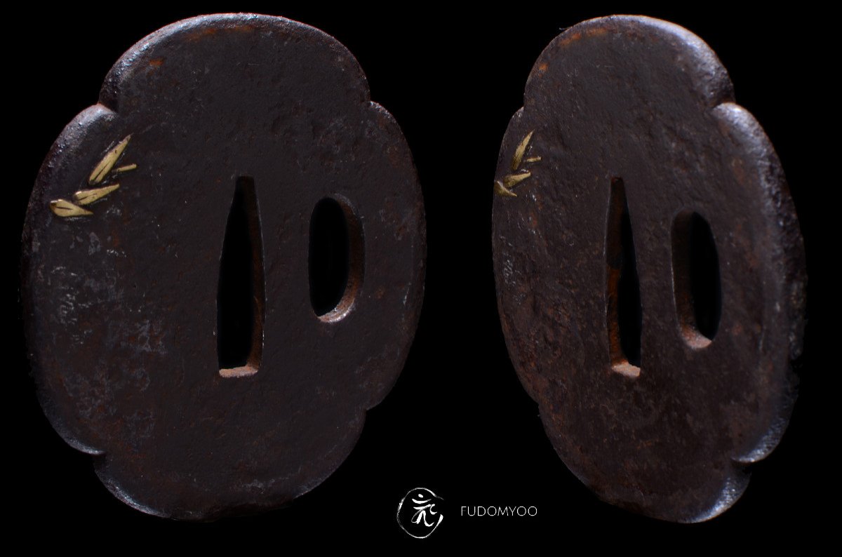 Tiger And Bamboo Tsuba Japanese Sword Guard-photo-4