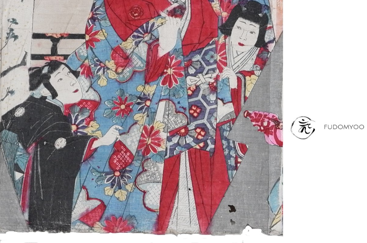 Ukiyoe Kabuki Print Japan Japanese -photo-1