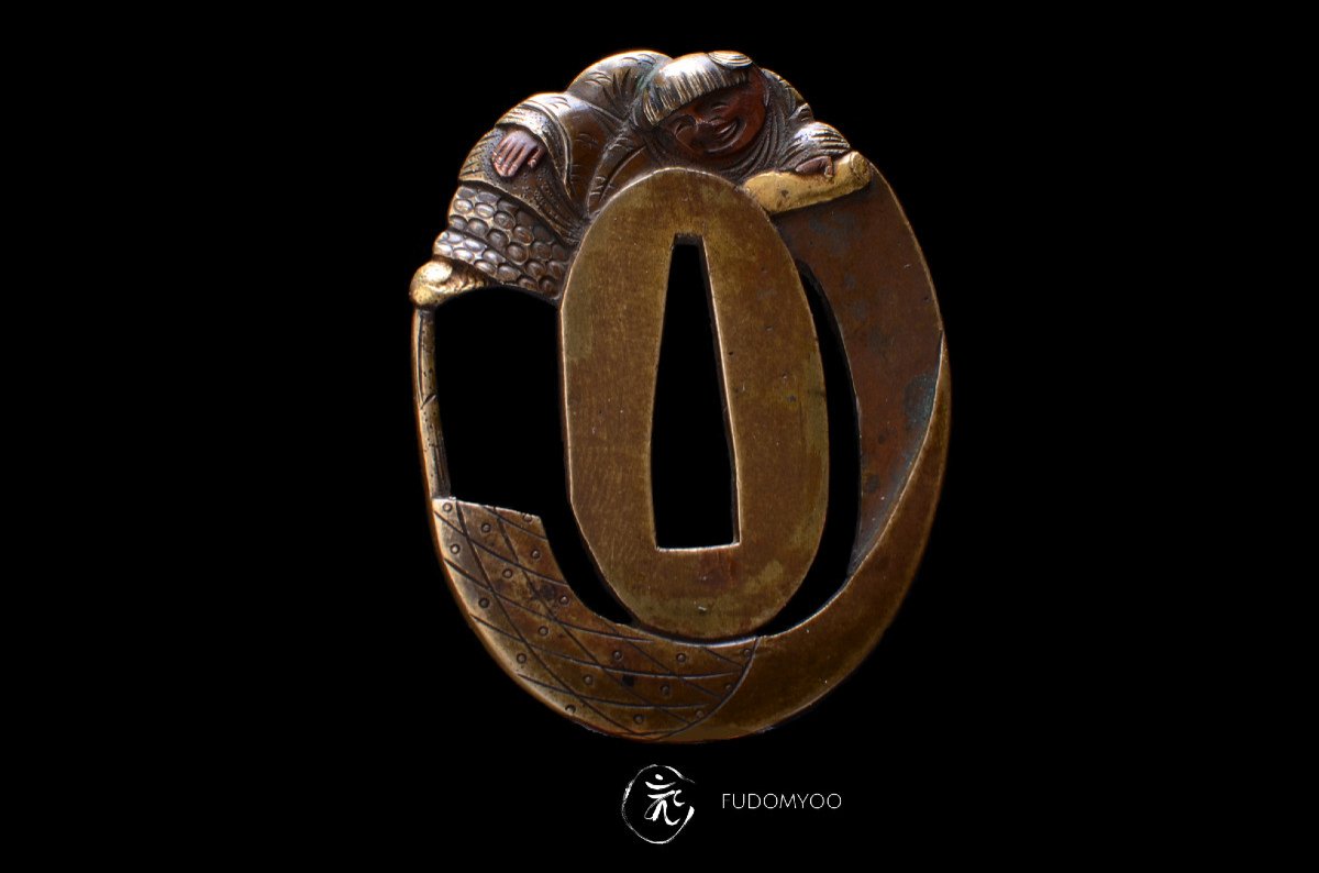 Tsuba Kimono Senin Weapon Samurai Katana Samurai Warfare-photo-2