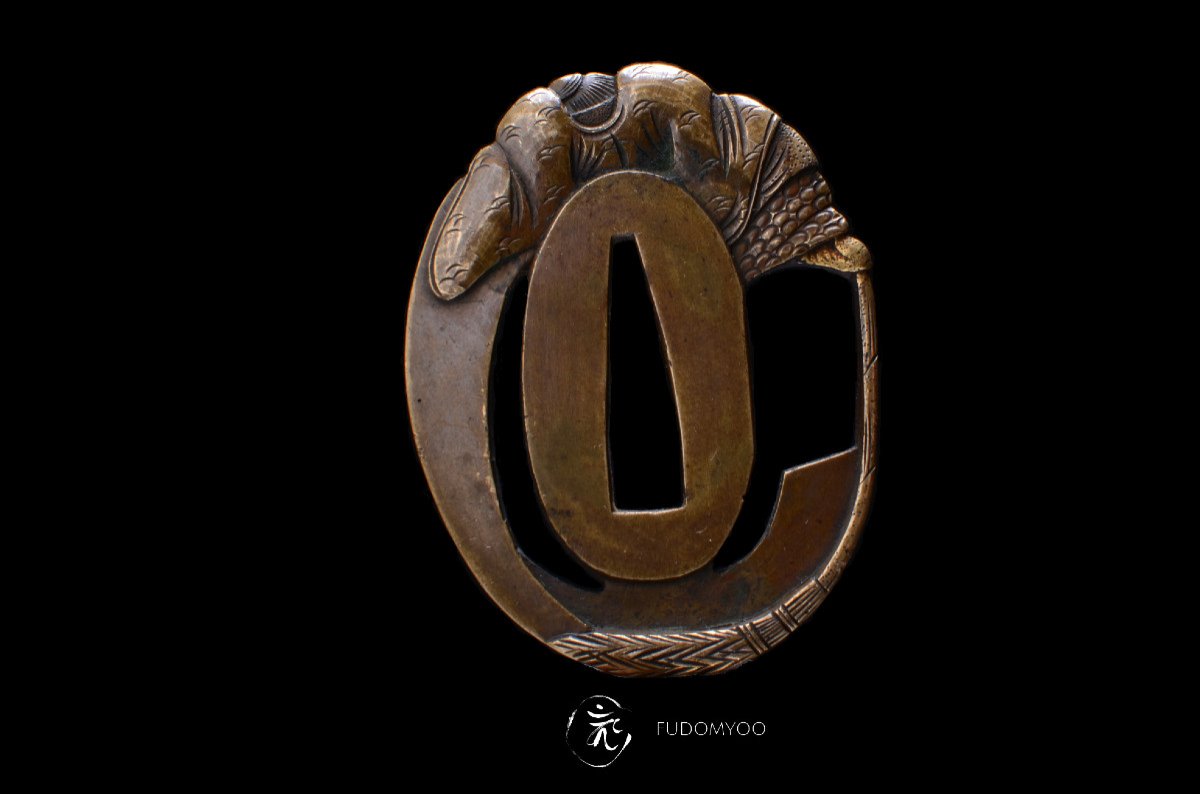 Tsuba Kimono Senin Weapon Samurai Katana Samurai Warfare-photo-3