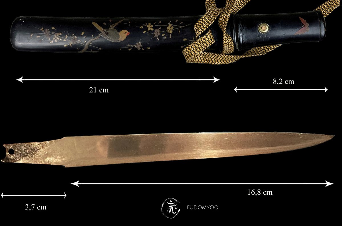 Tanto Dagger Dagger Saourai Lacquer Japan Bird-photo-5