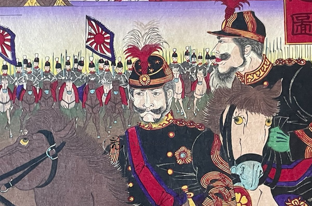 Japanese Prints Japan Ukiyoe Emperor -photo-4
