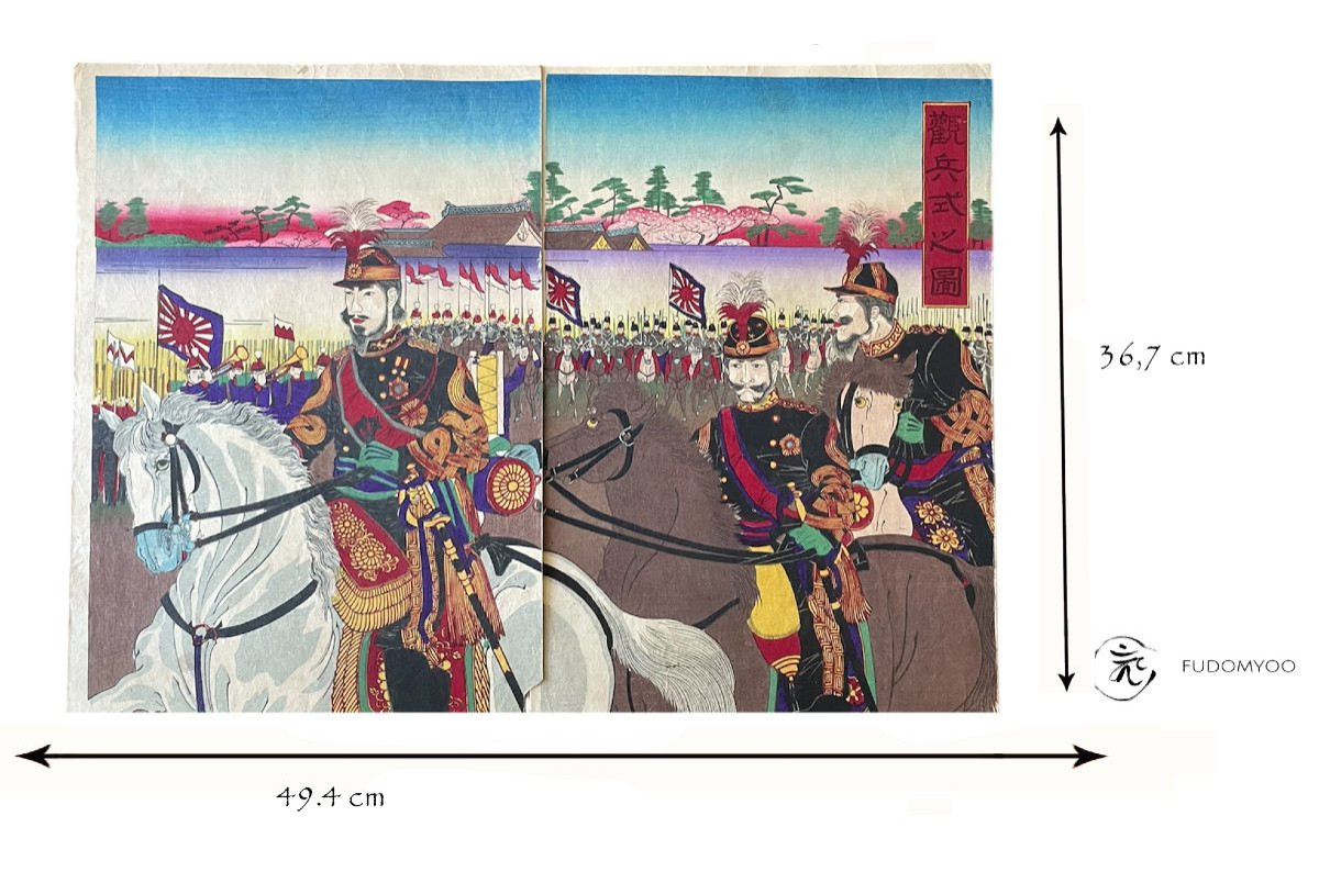 Japanese Prints Japan Ukiyoe Emperor -photo-3