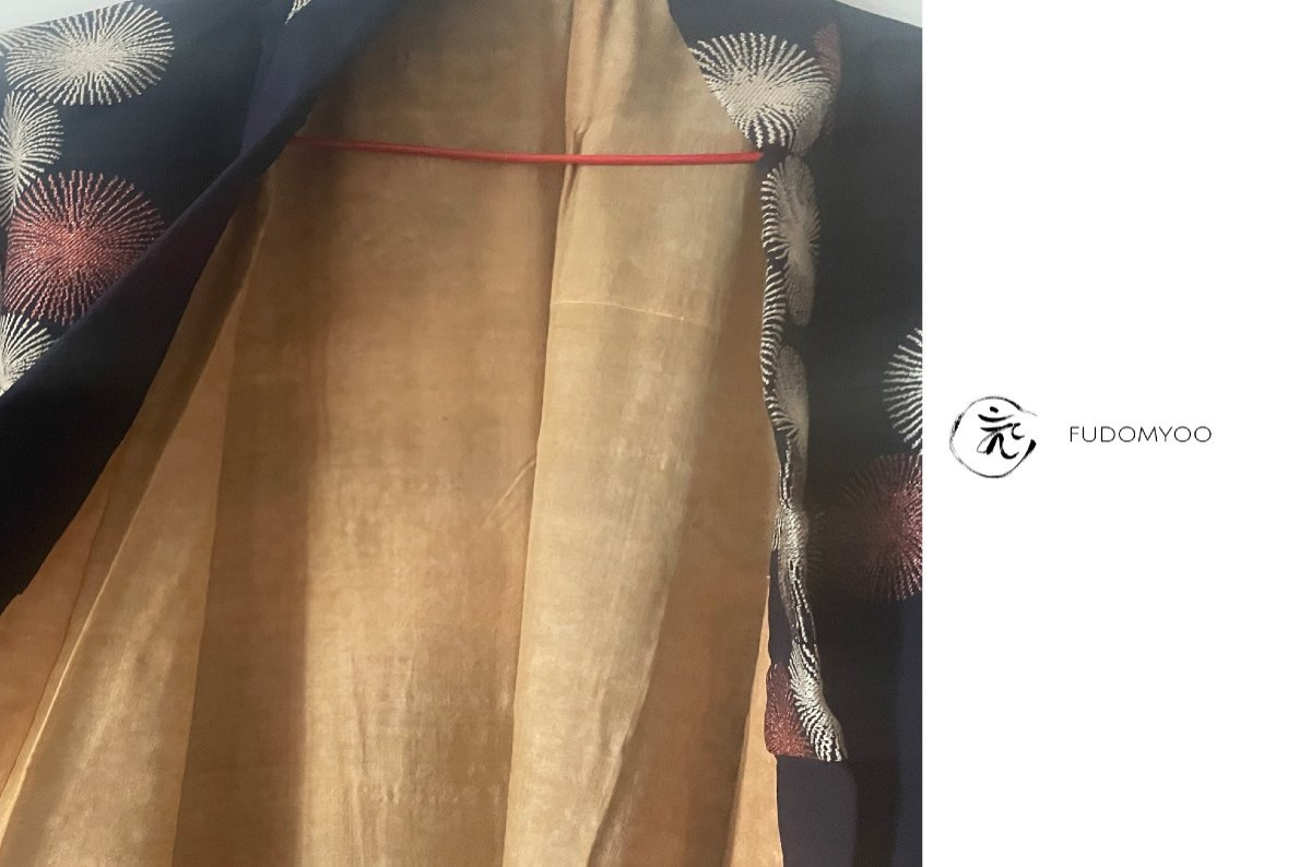 kimono femme feu d'artifice soie -photo-2
