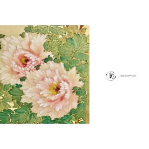 Kakemono Japanese Painting Butterfly Peony