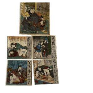 Japanese Erotic Shunga Ukiyoe Print Japan