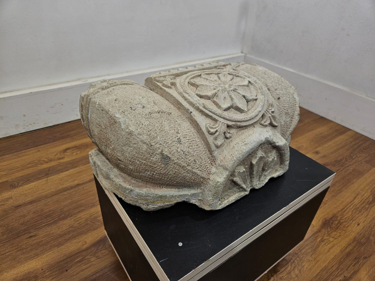 Carved Stone Shelf - 18th Century-photo-3
