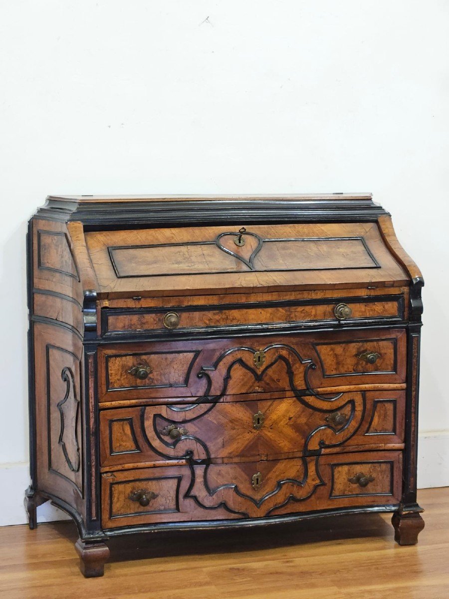 Beautiful Lombard Veneered Flap- 18th Century.-photo-4