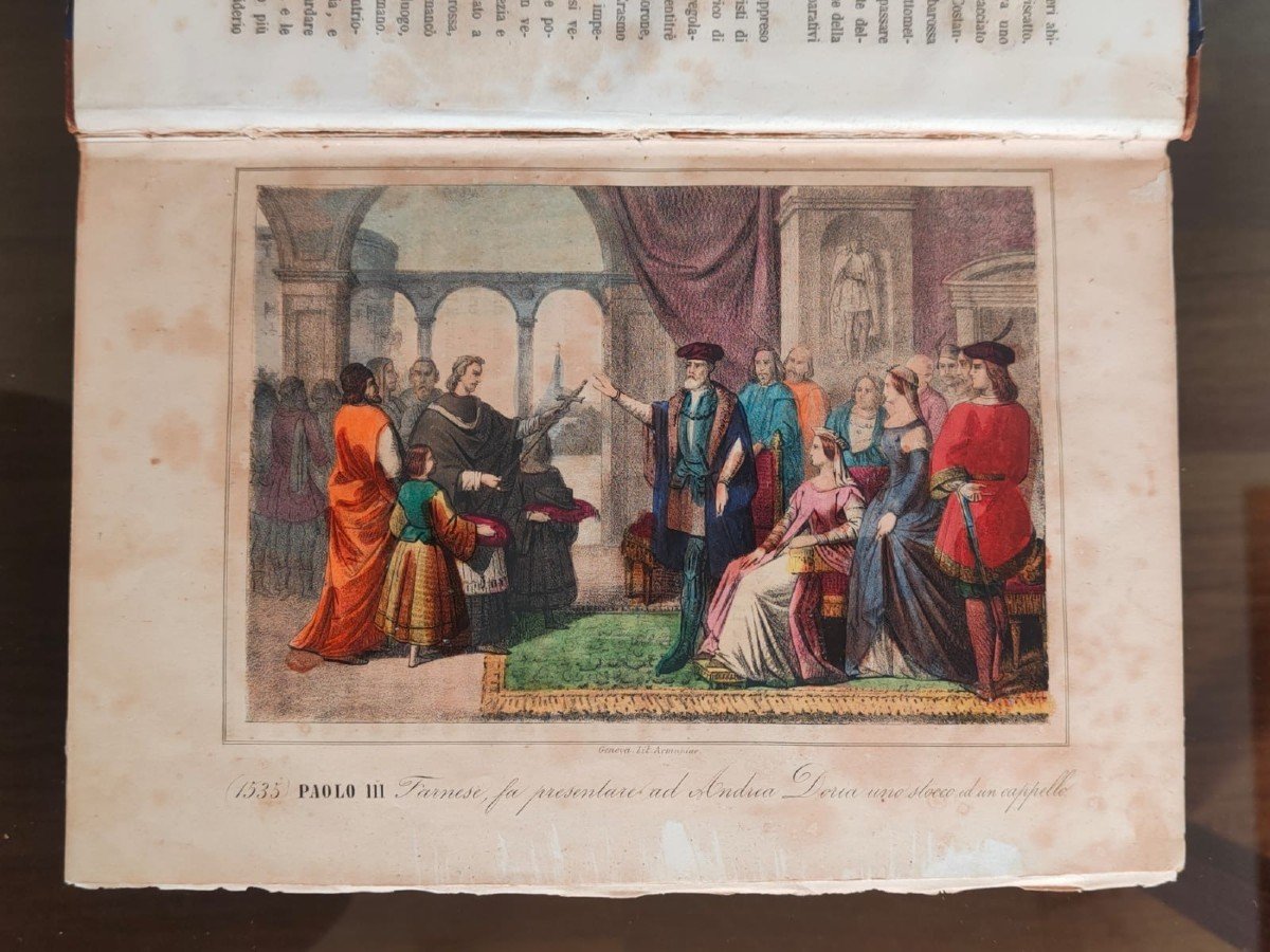"Storia popolare di Genova dalla sua origine ai nostri giorni " (1856) N°2 Volumes -photo-1