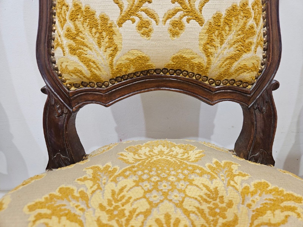4 Chaises Louis XV - 18ème Siècle-photo-8