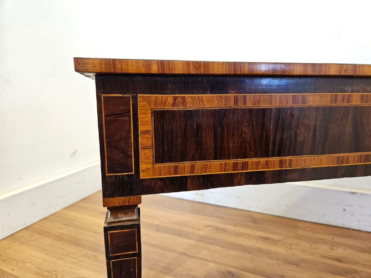 Veneered Table / Desk - Late 18th Century.-photo-5
